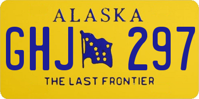 AK license plate GHJ297