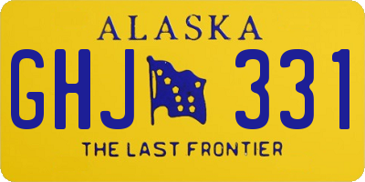 AK license plate GHJ331