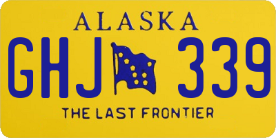 AK license plate GHJ339