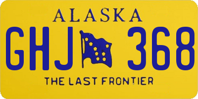 AK license plate GHJ368