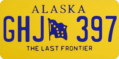 AK license plate GHJ397