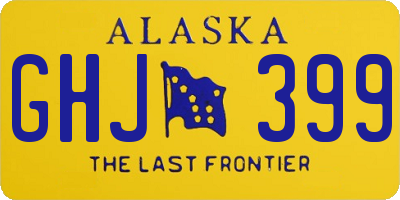 AK license plate GHJ399