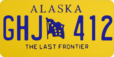 AK license plate GHJ412