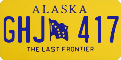 AK license plate GHJ417