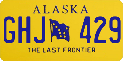 AK license plate GHJ429