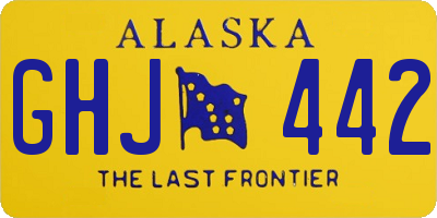 AK license plate GHJ442