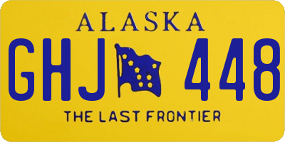 AK license plate GHJ448