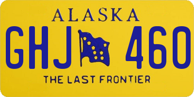 AK license plate GHJ460