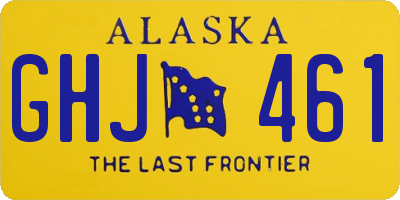 AK license plate GHJ461