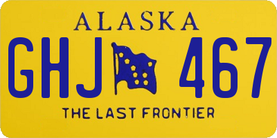 AK license plate GHJ467