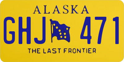 AK license plate GHJ471