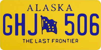 AK license plate GHJ506