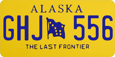 AK license plate GHJ556