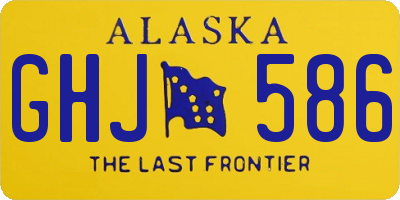 AK license plate GHJ586