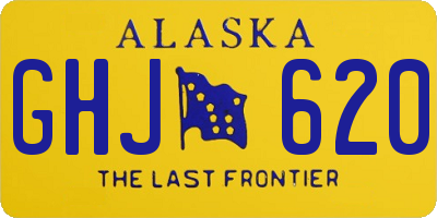 AK license plate GHJ620
