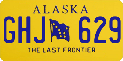 AK license plate GHJ629