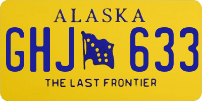 AK license plate GHJ633
