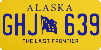 AK license plate GHJ639