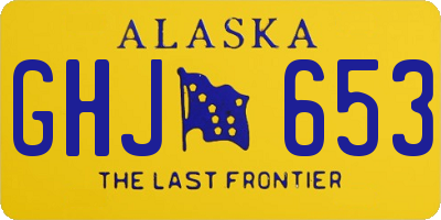 AK license plate GHJ653