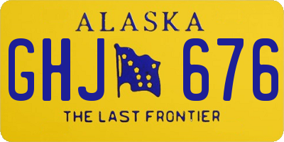 AK license plate GHJ676