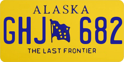 AK license plate GHJ682