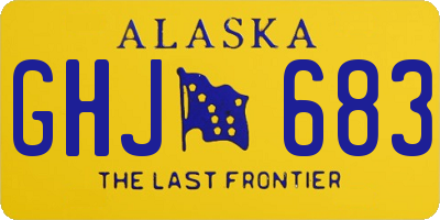 AK license plate GHJ683