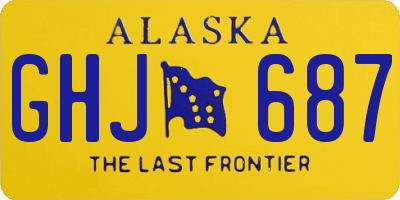AK license plate GHJ687