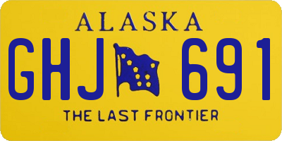 AK license plate GHJ691