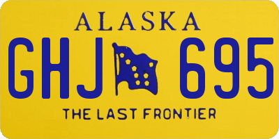 AK license plate GHJ695