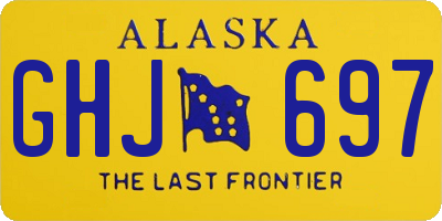 AK license plate GHJ697