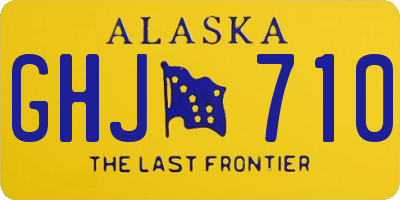 AK license plate GHJ710