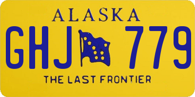 AK license plate GHJ779