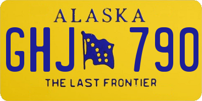 AK license plate GHJ790
