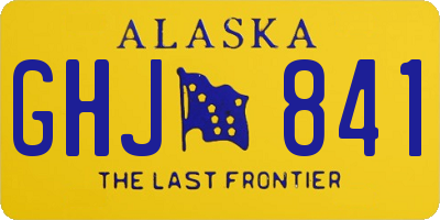 AK license plate GHJ841