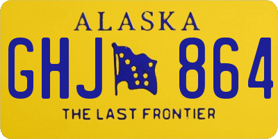 AK license plate GHJ864