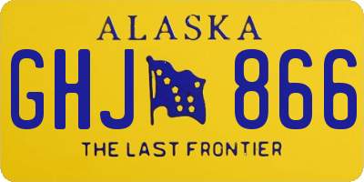 AK license plate GHJ866