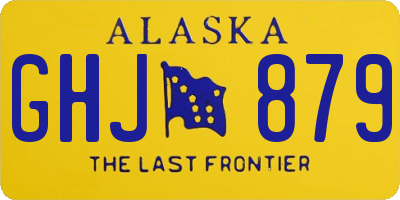 AK license plate GHJ879