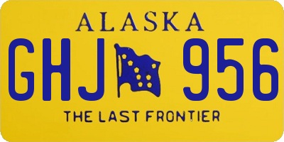 AK license plate GHJ956
