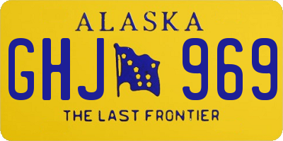 AK license plate GHJ969