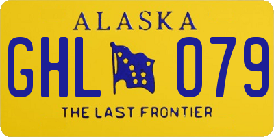 AK license plate GHL079
