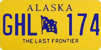AK license plate GHL174