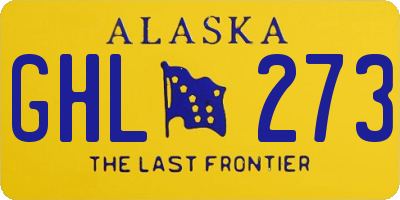 AK license plate GHL273