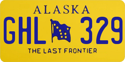 AK license plate GHL329
