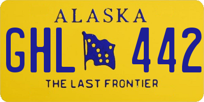 AK license plate GHL442