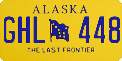 AK license plate GHL448
