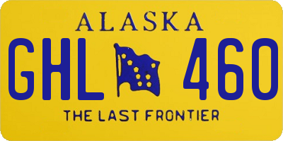 AK license plate GHL460
