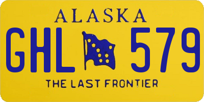 AK license plate GHL579
