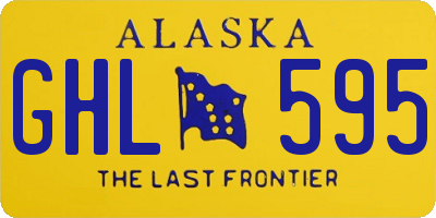 AK license plate GHL595