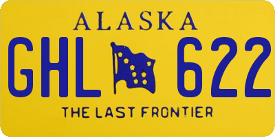 AK license plate GHL622