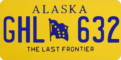 AK license plate GHL632